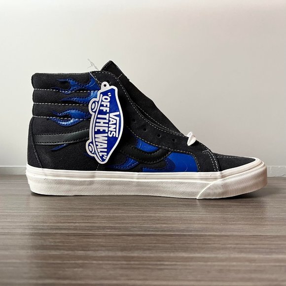 Vans Anaheim Factory SK8-Hi 38 DX Skate Shoes Men's Black Layered Blue Flame - Picture 11 of 16
